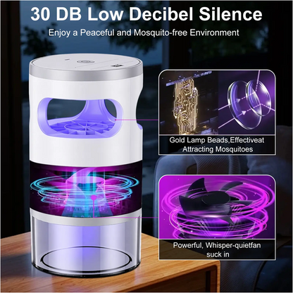 🎁2026 New Arrivals 48% OFF💥 50K+ SOLD!🔥Indoor LED Bug Zapper – Bionic UV Light Trap & Night Light – Quiet & Safe for Bedroom – Chemical-Free Mosquito Killer 💡