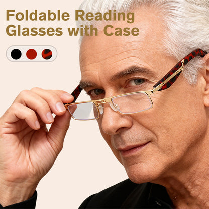 🌟 2026 Trending Styles | 50% OFF! Don't Miss Out! ⏳Foldable Anti-Blue Light Reading Glasses with Case