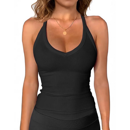 🎁2026 New Arrivals 50% OFF💥Women's Ribbed V-Neck Tank Top