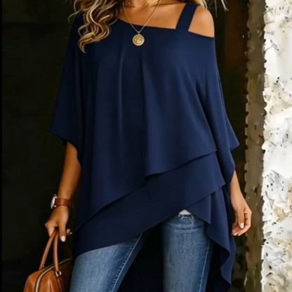 Women's Asymmetrical Casual Loose Fit Blouse