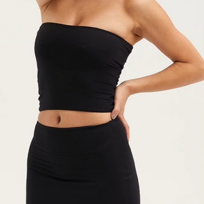🔥Women’s Soft Solid Strapless Tube Top