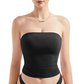🔥Women’s Soft Solid Strapless Tube Top