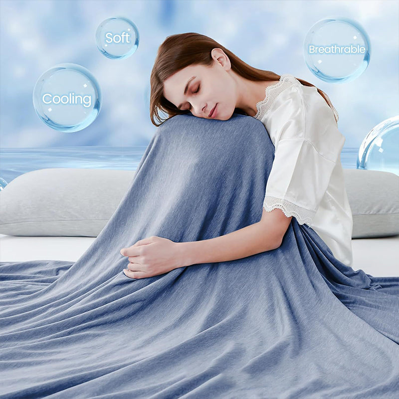 🏆LAST DAY SALE 63% OFF!!💕Smart Cooling Blanket❄️ Lightweight • Breathable • For Hot Sleepers & Night Sweats 😴