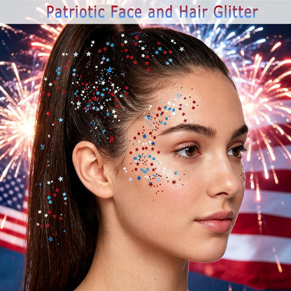 🎁4th of July Glitter Stick – Multi-Use Face, Body & Hair Glitter for Festivals & Patriotic Celebrations
