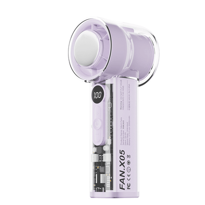 🔥 Limited Summer Deal!❄️Bladeless Portable Refrigeration Fan, 100+ Speed Adjustable Personal Mini Cooling Fan with Digital Display