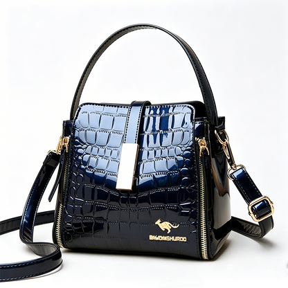 🏆LAST DAY SALE 50% OFF & FREE SHIPPING🔥Glossy Crocodile Pattern Women's Handbag