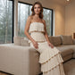 ⏳Time-Limited 50% Off & Free Shipping⏰Women’s Strapless Tiered Ruffle Smocked Dress