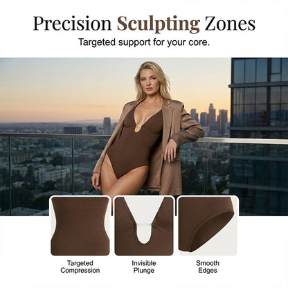 📢📢40% OFF !! ⏰Women's Deep V-Neck Waist Shaping Bodysuit