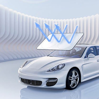 Foldable Car Windshield Sunshade with Storage Bag