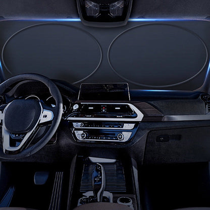 Foldable Car Windshield Sunshade with Storage Bag