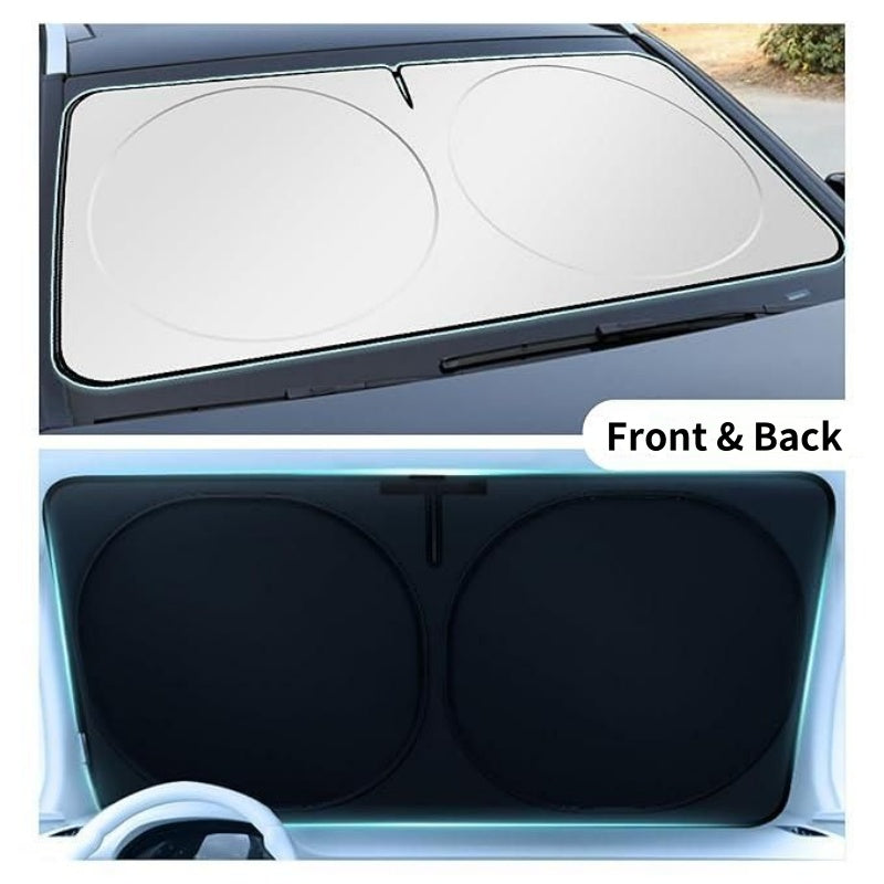 Foldable Car Windshield Sunshade with Storage Bag