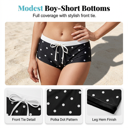 ⏳LAST DAY SALE 50% OFF🔥Polka Dot Halter Bikini Set 👙
