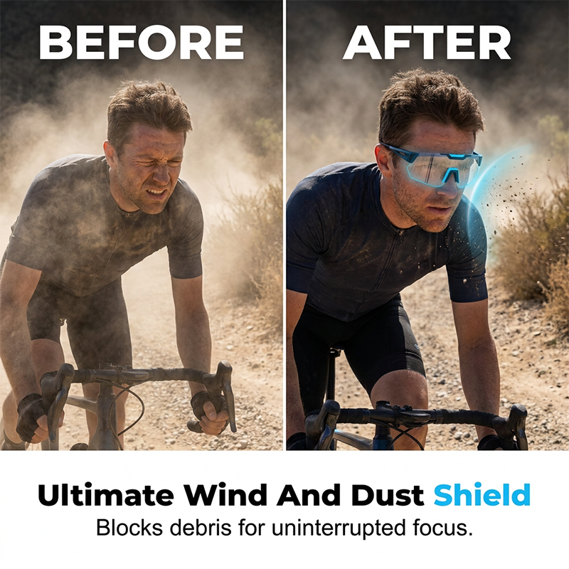 🎉 2026 Sale — Over 27,000 Sold! 🚴 Day & Night Riding Glasses – Wind, Dust & Insect Shield – Featherlight for All-Day Comfort! ✨