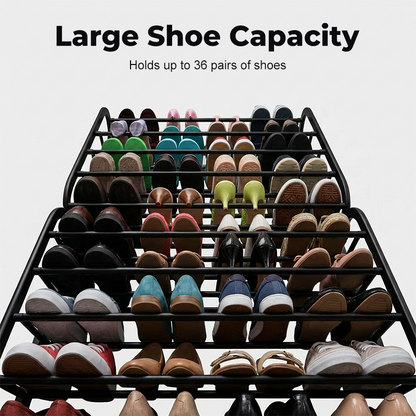 👟70% OFF NOW! 🏆 Over-the-Door Shoe Rack Organizer – 24 pockets & tool-free install – Fits standard doors, holds up to 24 pairs – perfect for entryway or closet 🚪✨