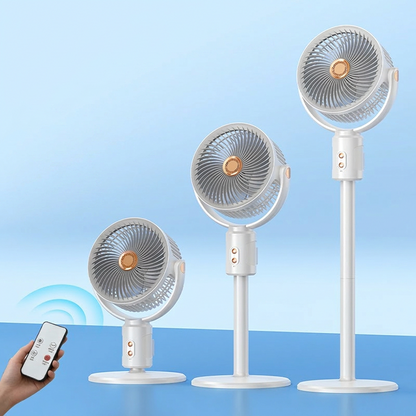 🌬️ LIMITED-TIME 50% OFF! ✨ Cordless Retractable Fan – Remote Control, Height Adjustable, Whisper Quiet 🔄