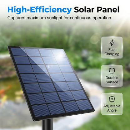 Solar Pond Aerator – Sun‑powered, no wiring. Boosts oxygen for fish & plants. Clean water, happy pond! 🌿✨