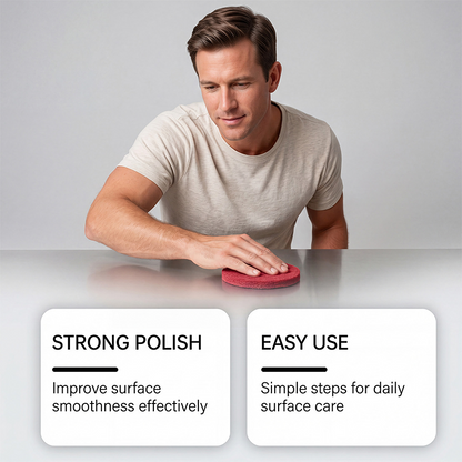 💥 LIMITED-TIME 50% OFF! ✨ All-in-One Surface Restoration Polish with Pad – Multi-Surface, Scratch Removal, Protective Shield 💎