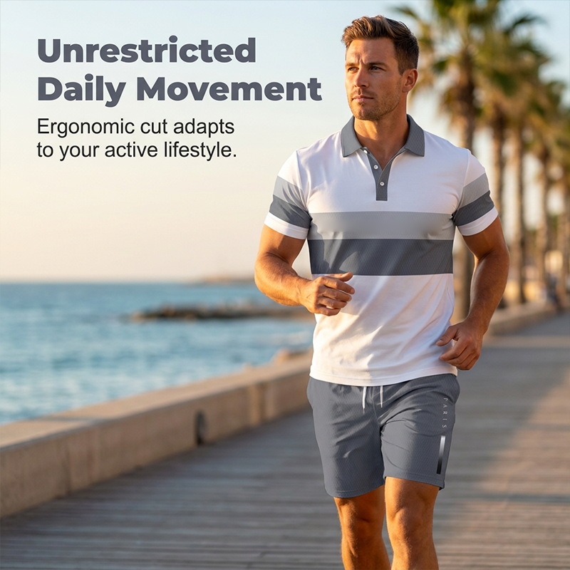 📢📢50% OFF !! ⏰ Men's Two-Piece Shirt and Shorts Set(No need match outfits )
