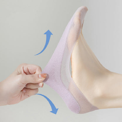 Women's Ultra-Invisible Sheer Mesh Low-Cut No Show Socks