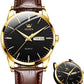 ⌚50% OFF! 💥 Men's Simple Watch with Day & Date – Stainless Steel, Luminous Hands, Classic ✨
