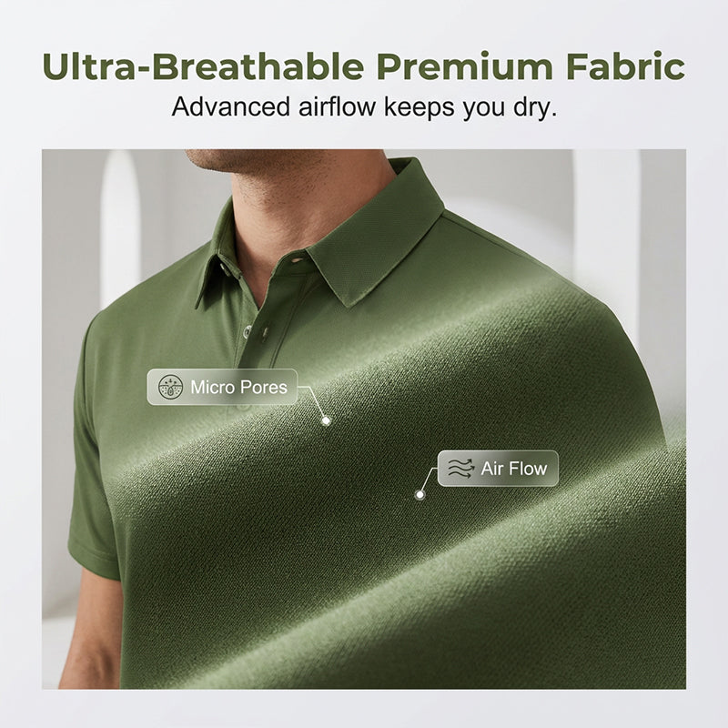🔥 2026 Fresh Drops | Flat 50% OFF Today! 💸🔥 Pro-Favorite Men's Summer Breathable Collared T-Shirt – High-Quality Blend – Breathable ☀️