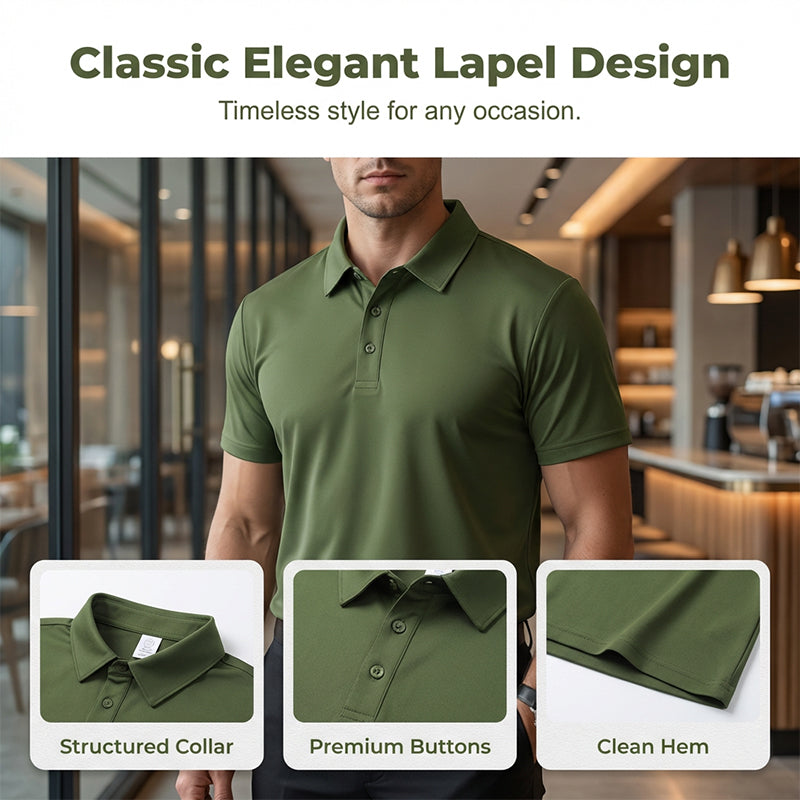 🔥 2026 Fresh Drops | Flat 50% OFF Today! 💸🔥 Pro-Favorite Men's Summer Breathable Collared T-Shirt – High-Quality Blend – Breathable ☀️