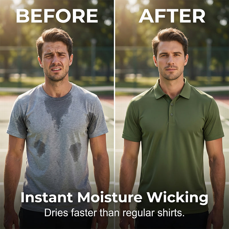 🔥 2026 Fresh Drops | Flat 50% OFF Today! 💸🔥 Pro-Favorite Men's Summer Breathable Collared T-Shirt – High-Quality Blend – Breathable ☀️