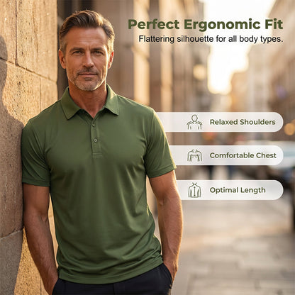 🔥 2026 Fresh Drops | Flat 50% OFF Today! 💸🔥 Pro-Favorite Men's Summer Breathable Collared T-Shirt – High-Quality Blend – Breathable ☀️
