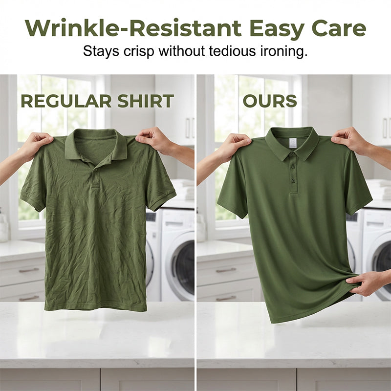 🔥 2026 Fresh Drops | Flat 50% OFF Today! 💸🔥 Pro-Favorite Men's Summer Breathable Collared T-Shirt – High-Quality Blend – Breathable ☀️