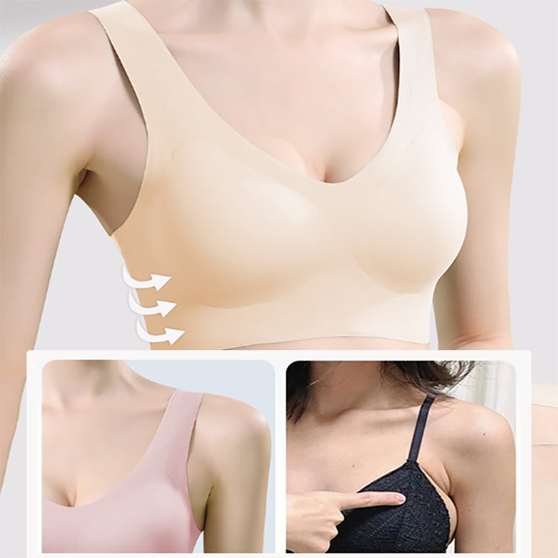 🥳2026 HOT SALE🥳💞50K+ SOLD!🌸💞 Seamless, one-piece bra—comfortable to wear, with a push-up and lifting effect.