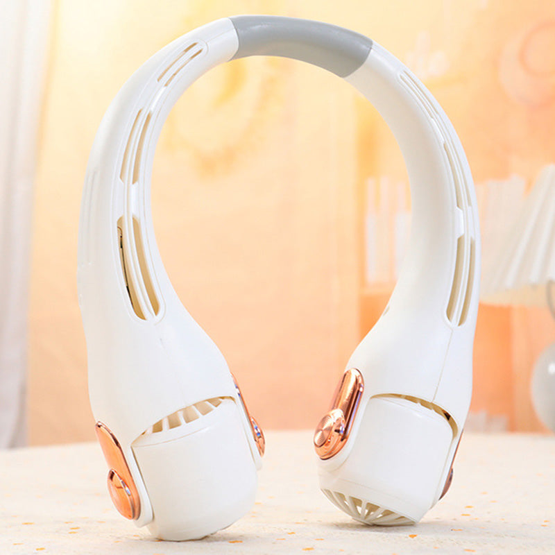 🌀💥 360° Rotating Neck Fan – Ultra Quiet, 3 Speeds, Hands-Free, Long Battery ✨