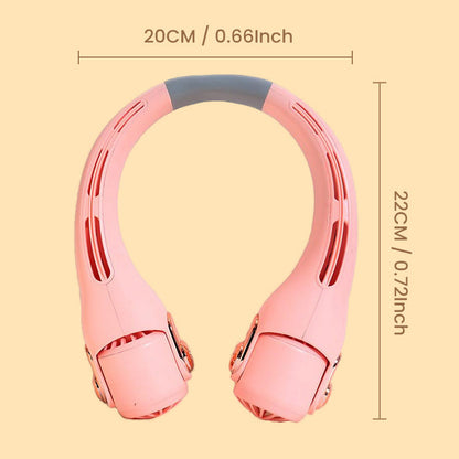 🌀💥 360° Rotating Neck Fan – Ultra Quiet, 3 Speeds, Hands-Free, Long Battery ✨