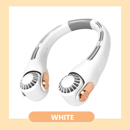 🌀💥 360° Rotating Neck Fan – Ultra Quiet, 3 Speeds, Hands-Free, Long Battery ✨