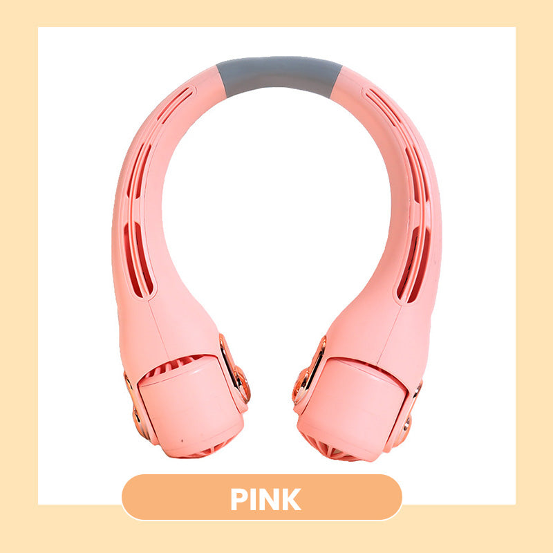 🌀💥 360° Rotating Neck Fan – Ultra Quiet, 3 Speeds, Hands-Free, Long Battery ✨