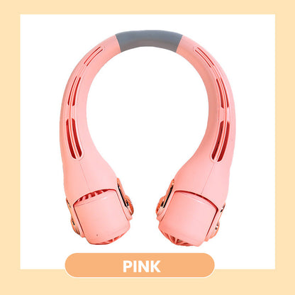 🌀💥 360° Rotating Neck Fan – Ultra Quiet, 3 Speeds, Hands-Free, Long Battery ✨