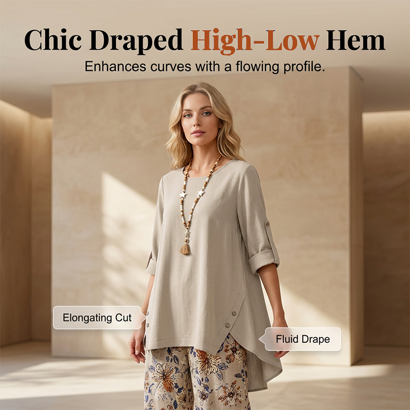 💥New Arrival💥Women's Cotton Linen Half Sleeve Top ＆ Pants Set