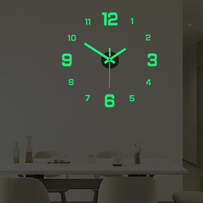 🕒Modern 3D Digital Wall Clock – Silent Acrylic Luminous Wall Decor, Night Glow Easy-Read Time Display, Stylish Home Decoration & Gift