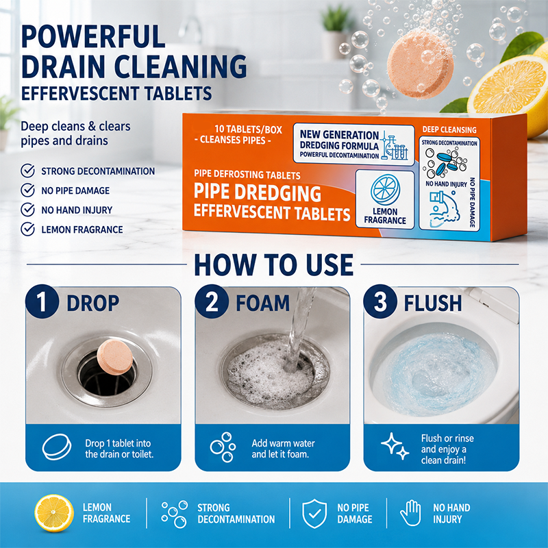 Fast-Acting Drain Cleaner Powder