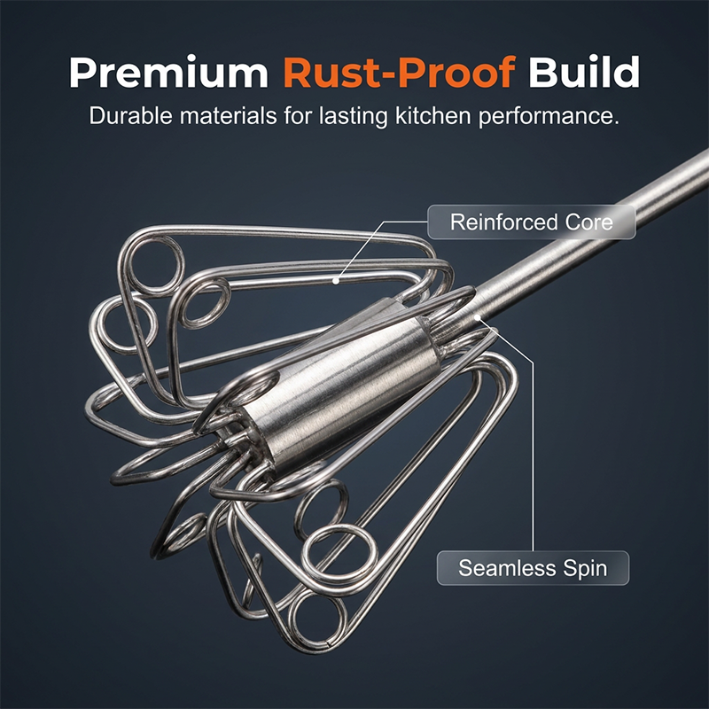 ⚡Buy 2 Get 1 Free⚡Stainless Steel Hand Egg Beater | Effortless Whisking – No Batter Splatter, Dishwasher Safe & Built to Last