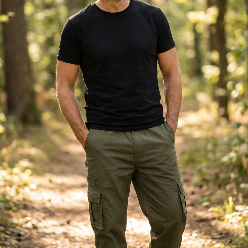 🔥50% Off!👖Men's Multi-Pocket Relaxed Fit Cargo Pants