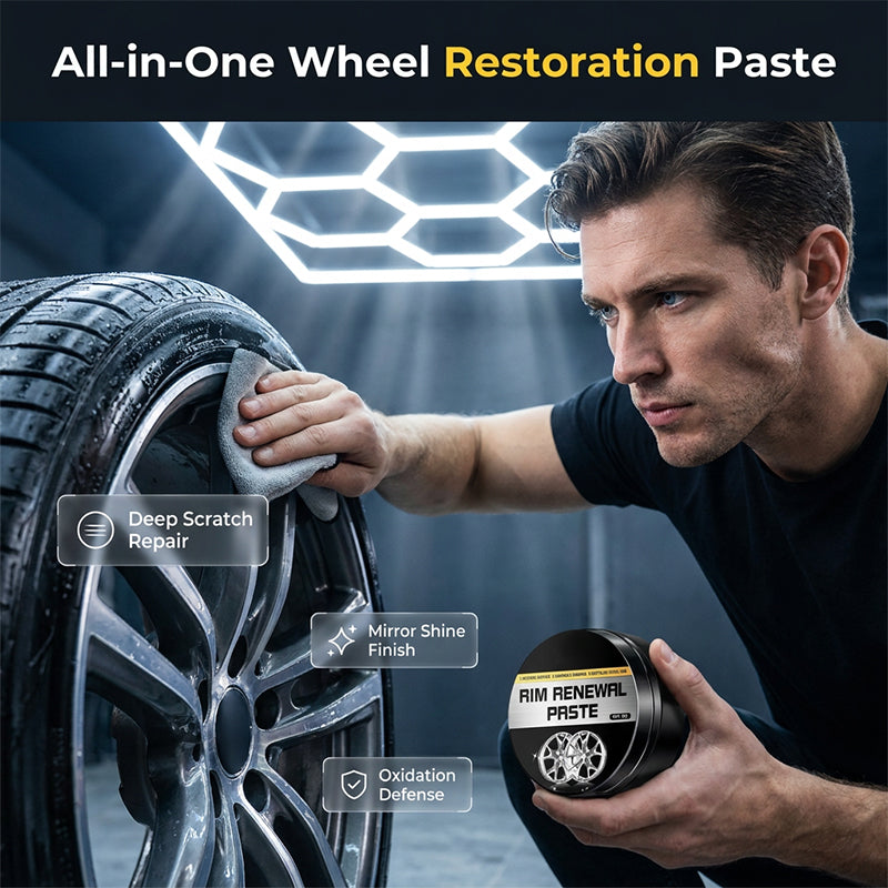 🥳2026 HOT SALE🥳💞50K+ SOLD!✨🛞 All‑in‑One Wheel Restoration Paste – Erases scratches & curb rash instantly. Molecular bonding, rock‑hard protection. Showroom shine! 💎🚗