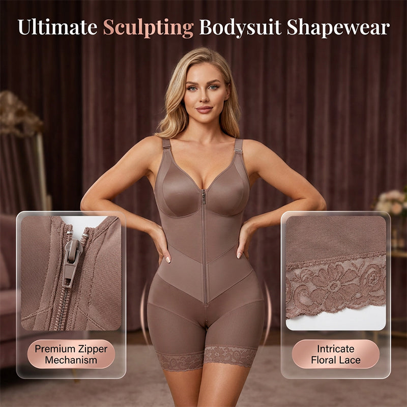 ✨ Sculpt & Support | Women's Tummy-Control Butt-Lift Shapewear Bodysuit