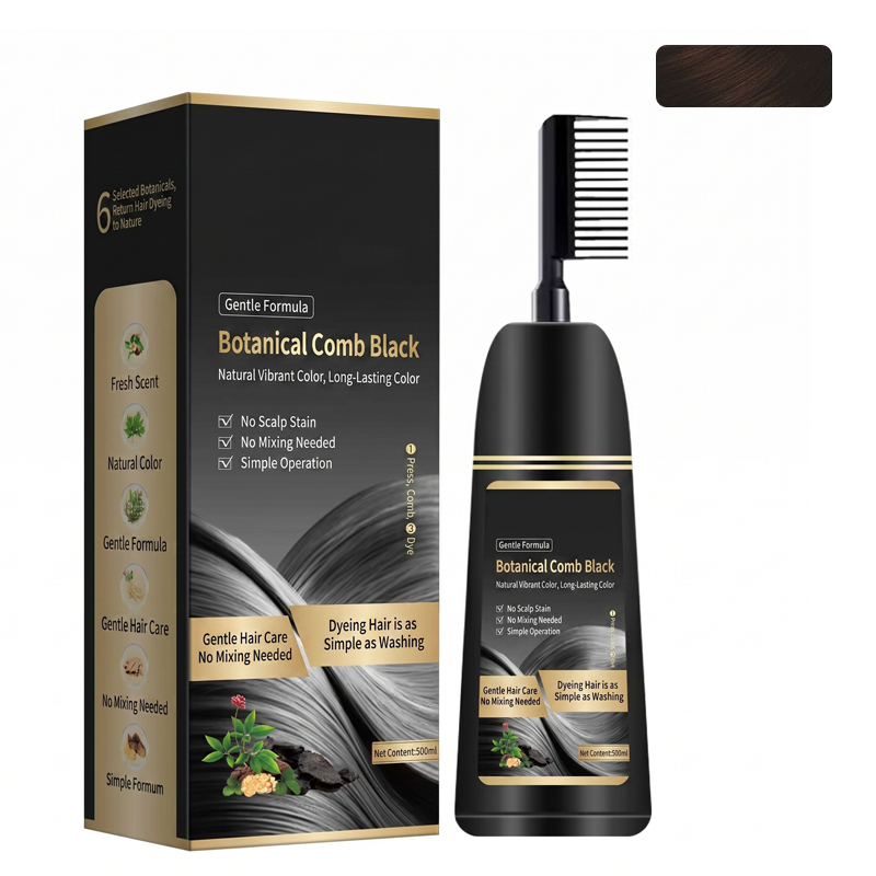 Effortless Gray Coverage Hair Dye Comb