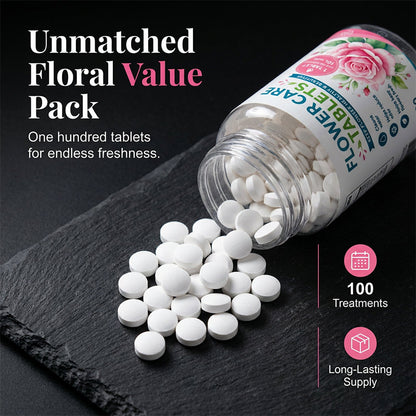 🌸Flower Preservation Water Purifier Tablets💐 One tablet—keeps bouquets vibrant & vase water crystal-clear
