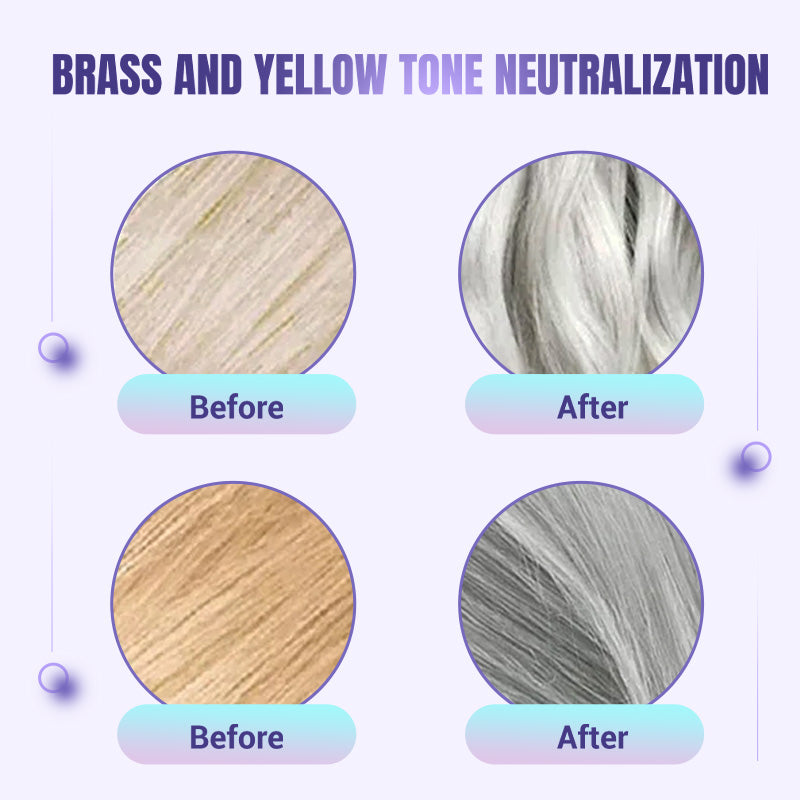 🥳2026 HOT SALE🥳💞50K+ SOLD!💜✨ 50% OFF! Moisturizing Purple Hair Mask – Neutralises brassiness, boosts blonde & grey vibrancy. Deep hydration + lasting scent. Fade‑proof care! 🦋🌸