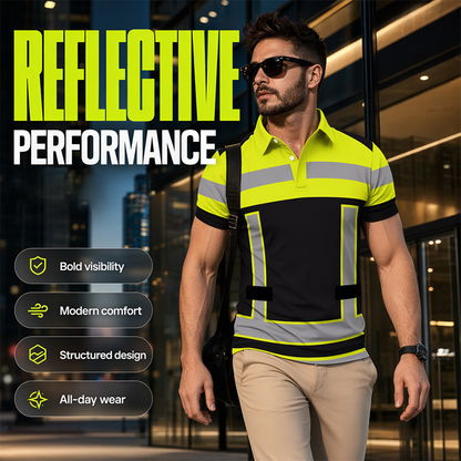 🌟 2026 Trending Styles | 50% OFF! ⏳Men's High Visibility Reflective Short Sleeve Shirt
