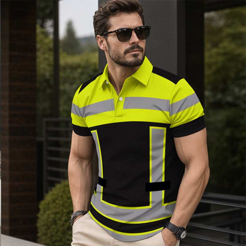 🌟 2026 Trending Styles | 50% OFF! ⏳Men's High Visibility Reflective Short Sleeve Shirt