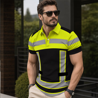 🌟 2026 Trending Styles | 50% OFF! ⏳Men's High Visibility Reflective Short Sleeve Shirt