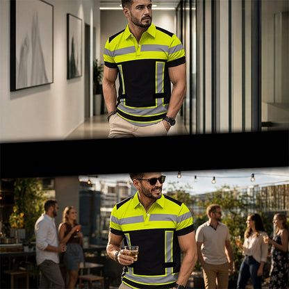 🌟 2026 Trending Styles | 50% OFF! ⏳Men's High Visibility Reflective Short Sleeve Shirt