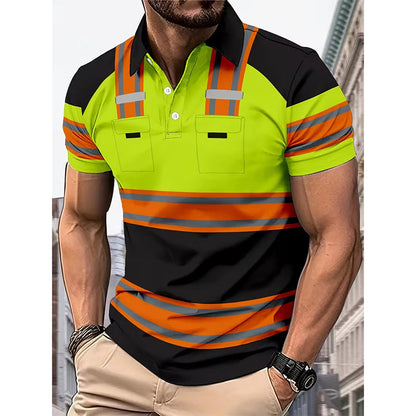🌟 2026 Trending Styles | 50% OFF! ⏳Men's High Visibility Reflective Short Sleeve Shirt